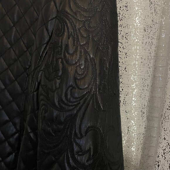 Chico’s Faux Leather Jacket Size 16/18 - XL Chico's Size 3 - Picture 3 of 4